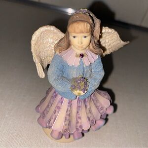 2004 Angels Among Us Betty Singer Collection Sincerity 4"Resin Angel February